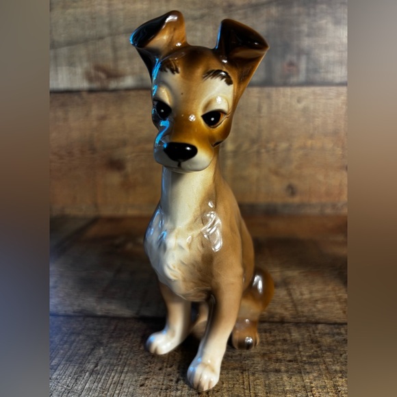 Vintage Disney Lady & the Tramp 60’s Disneyland Ceramic Figurines Made in Japan - Picture 3 of 13